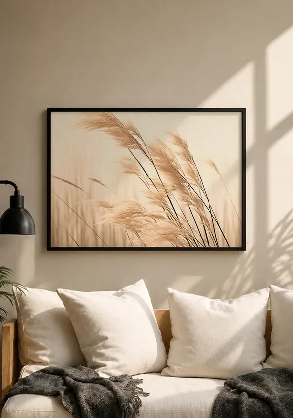 Quadro Plantas Secas ao Vento Horizontal II