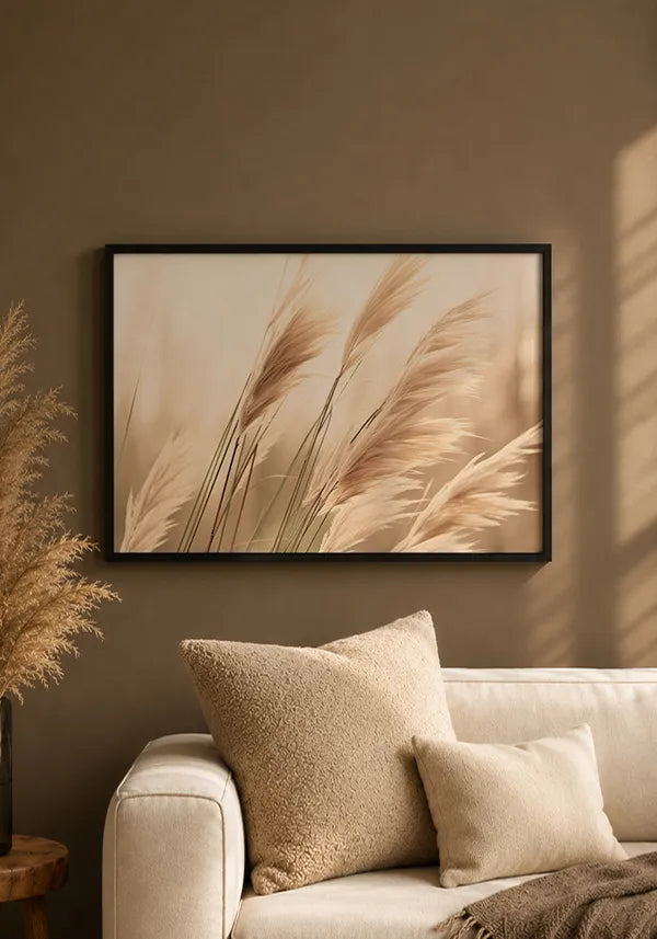 Quadro Plantas Secas ao Vento Horizontal III