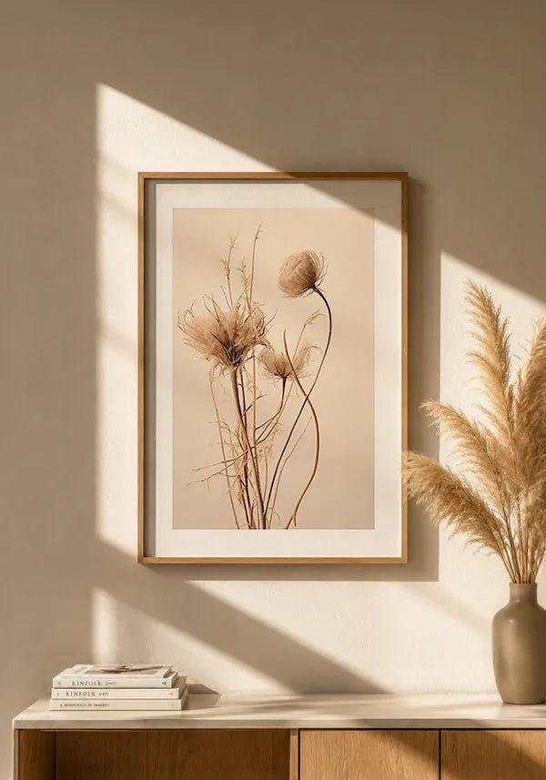 Quadro Foto Flor Seca III com Borda