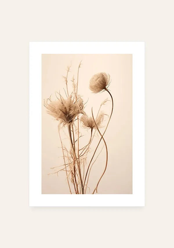 Quadro Foto Flor Seca III com Borda