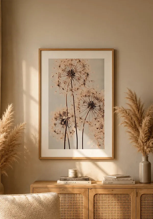 Quadro Decorativo Dente de Leão I com Borda