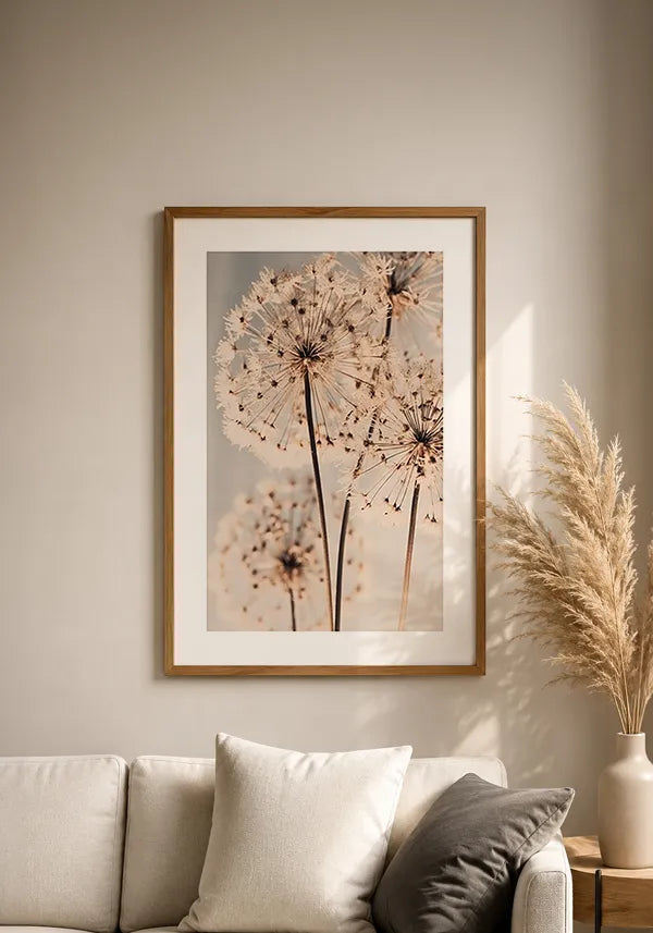 Quadro Decorativo Dente de Leão IV com Borda