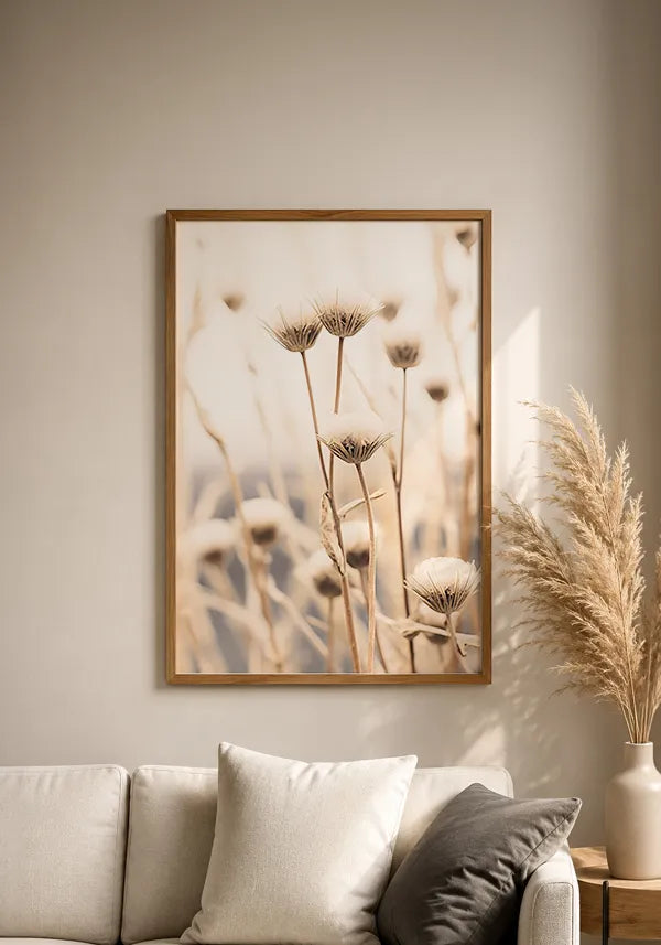 Quadro Foto Campo de Algodão Sépia I