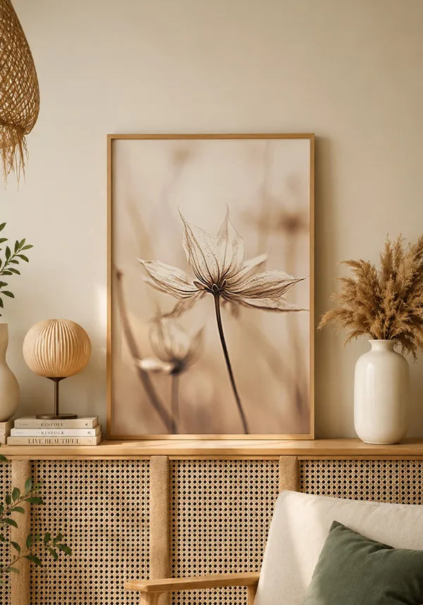 Quadro Flor em Sépia II
