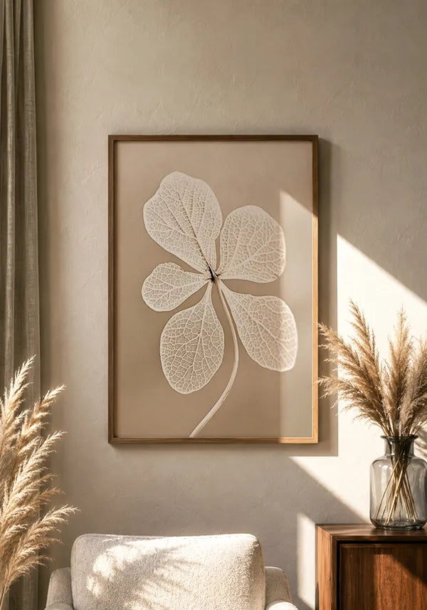 Quadro Flor Branca Seca II