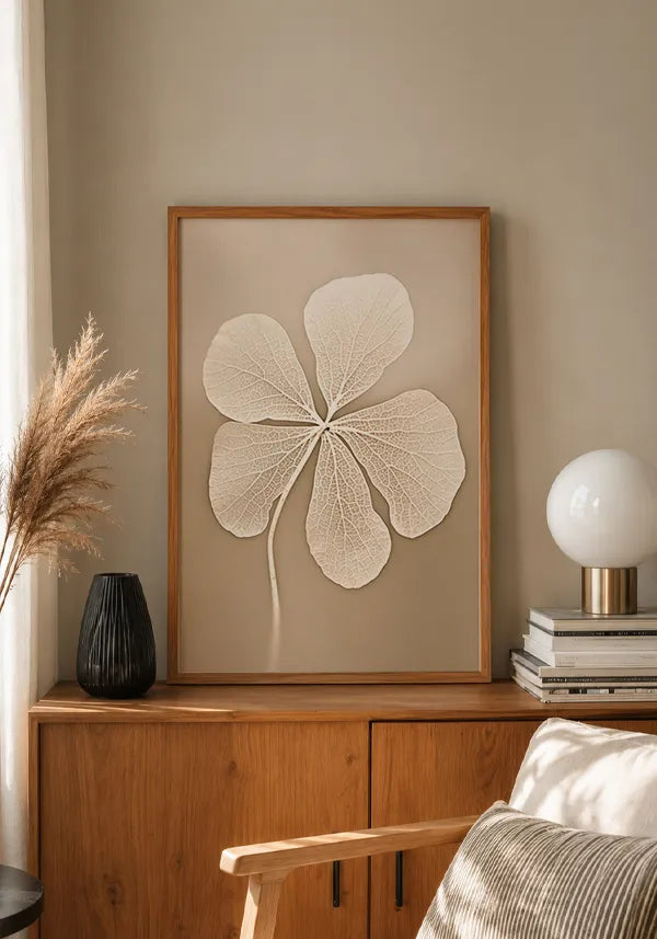 Quadro Flor Branca Seca III