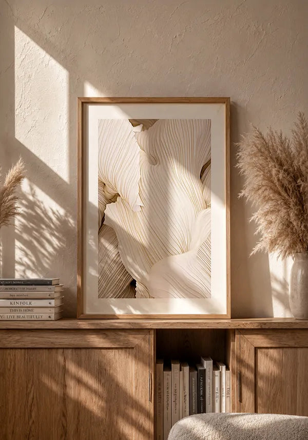 Quadro Formas Abstratas em Off White I com Borda