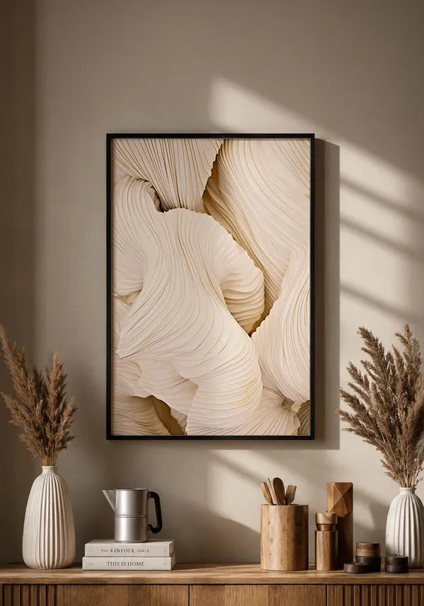 Quadro Formas Abstratas em Off White II