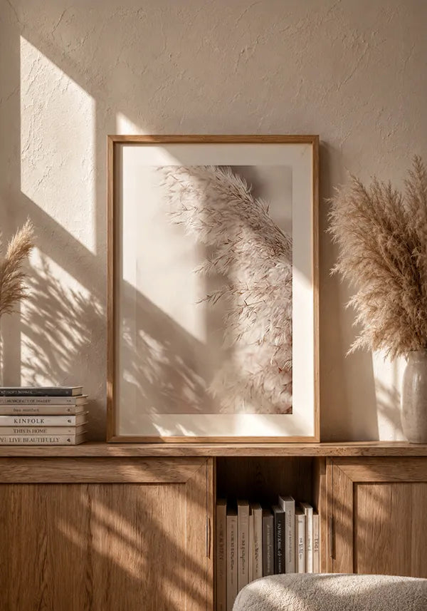 Quadro Folhas ao Vento com Borda