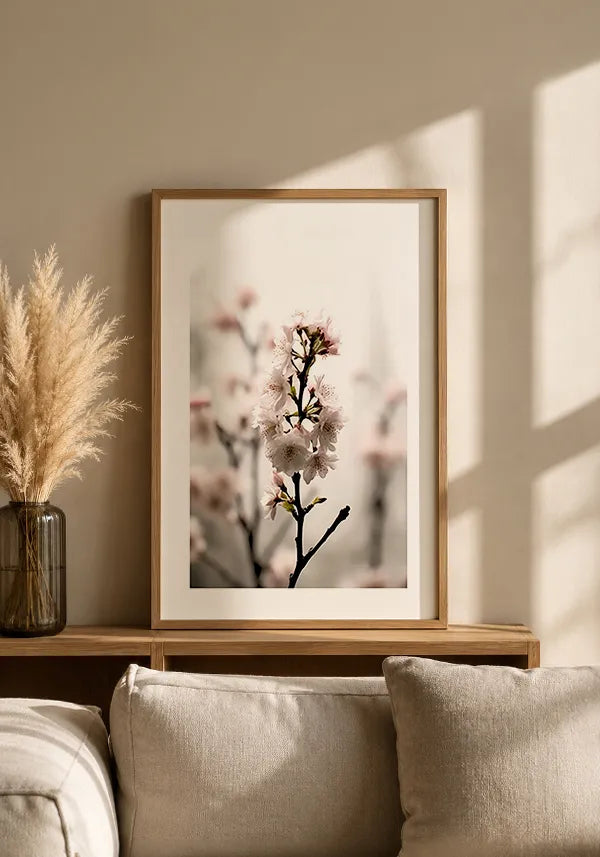 Quadro Flores de Cerejeiras (Sakura) I com Borda