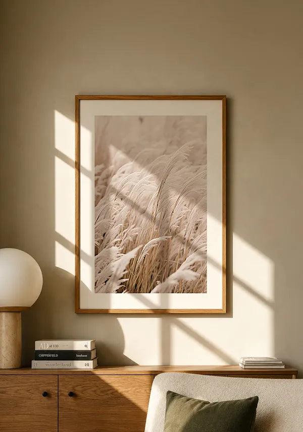 Quadro Grama com Neve II com Borda
