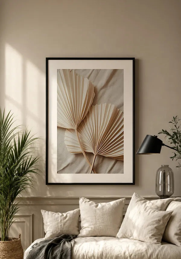 Quadro Lequê Natural Neutral II com Borda