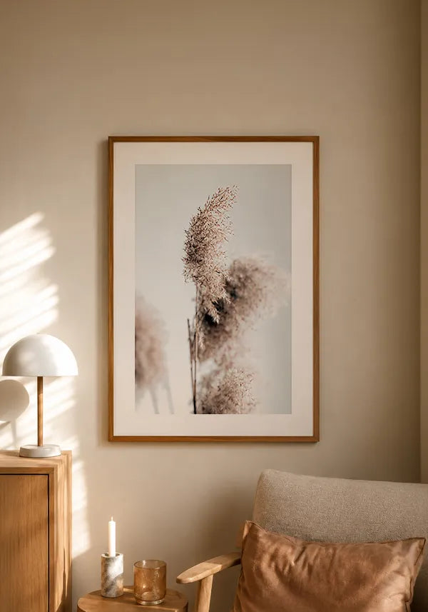 Quadro Grama dos Pampas com Borda