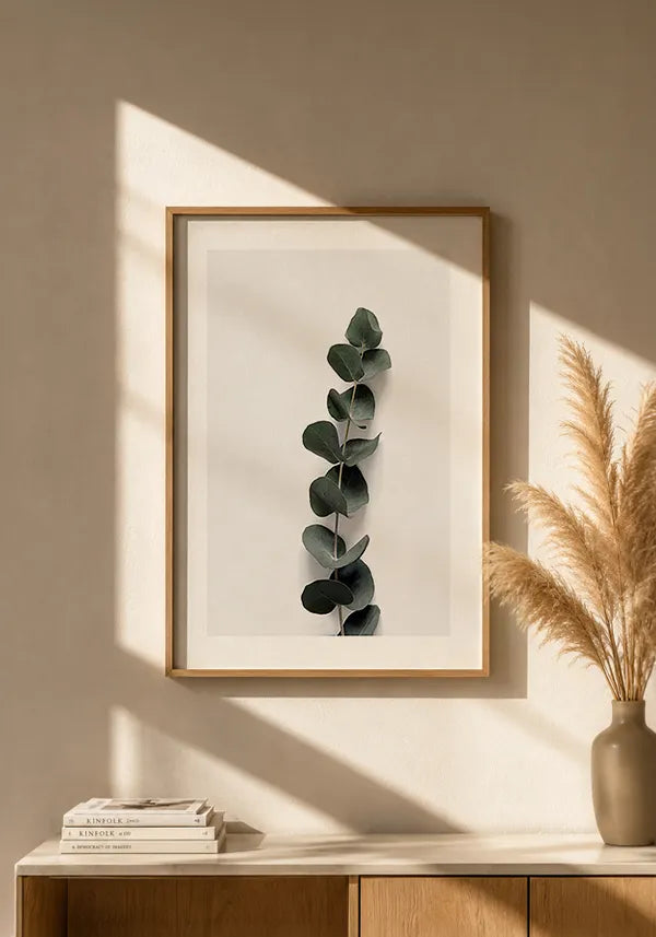 Quadro Ramo de Eucalipto III com Borda