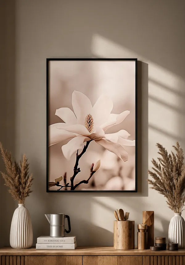 Quadro Flor Branca Close-up I
