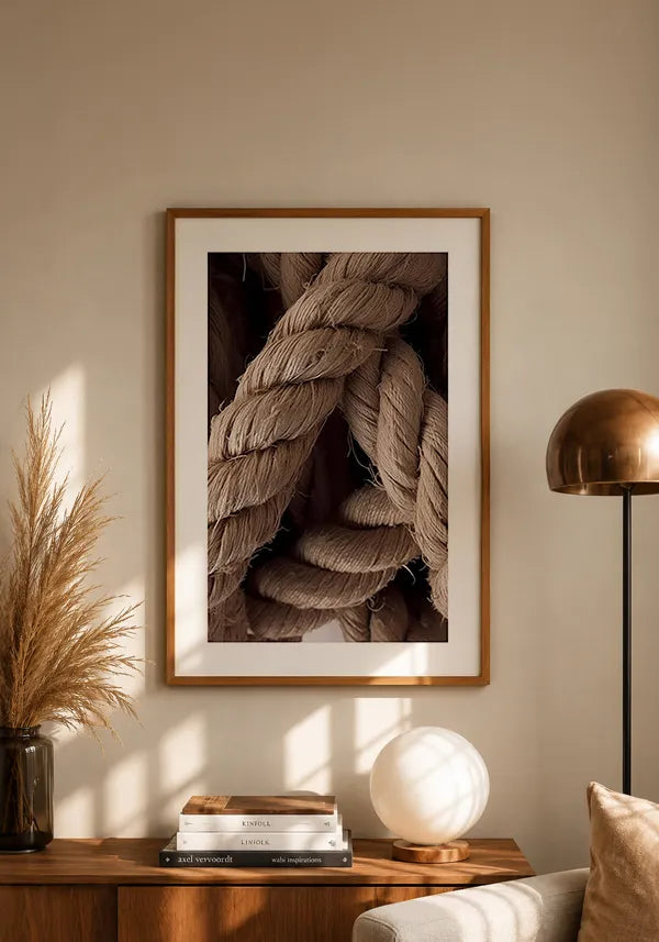 Quadro Corda de Sisal Natural I com Borda