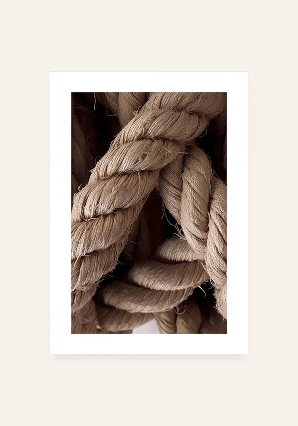 Quadro Corda de Sisal Natural I com Borda