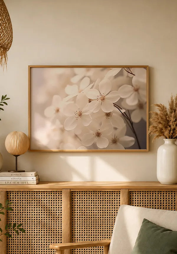 Quadro White Flowers Horizontal I