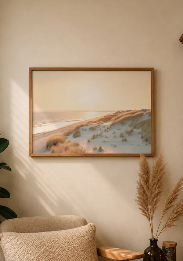 Quadro Praia Pôr do Sol Horizontal