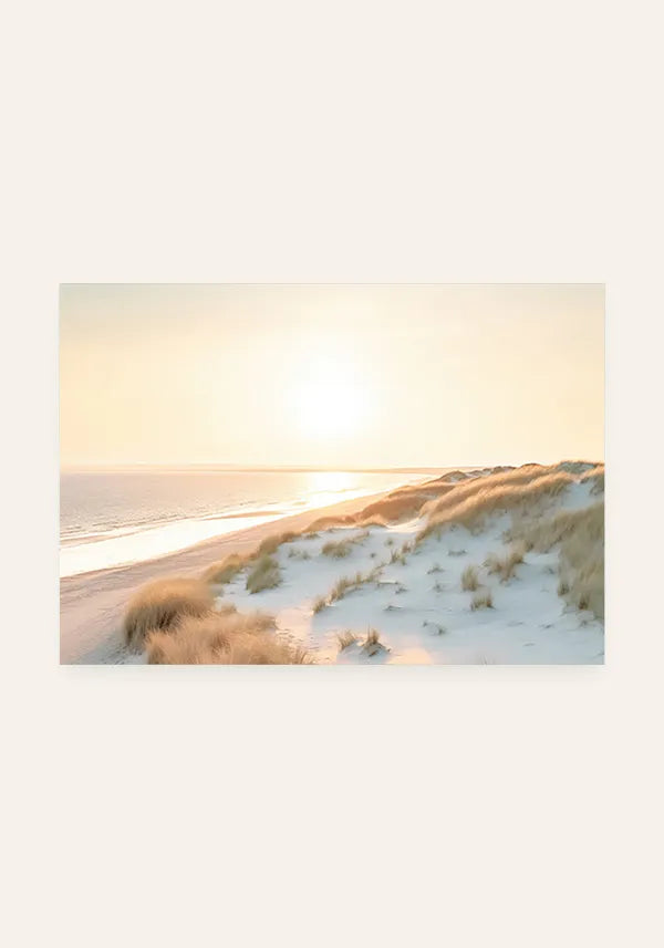 Quadro Praia Pôr do Sol Horizontal