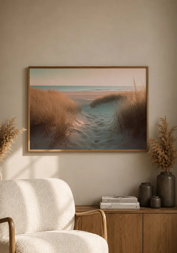 Quadro Praia Caminho na Areia Horizontal