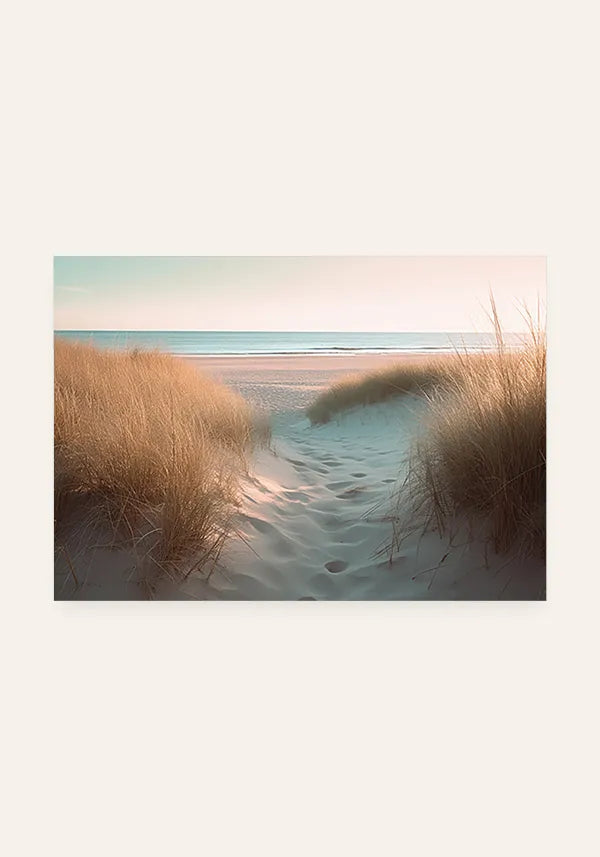 Quadro Praia Caminho na Areia Horizontal
