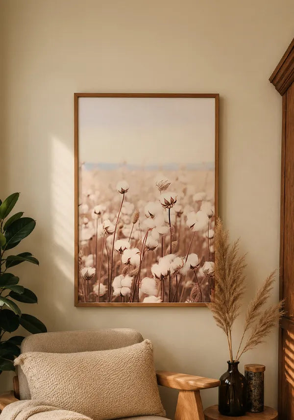 Quadro Campo de Algodão Vintage I