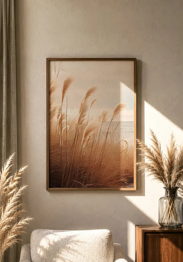 Quadro Juncos ao Amanhecer no Lago