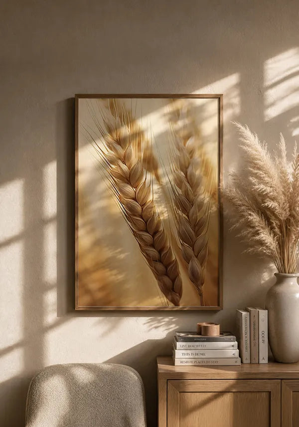 Quadro Hastes de Trigo Seco Close up I