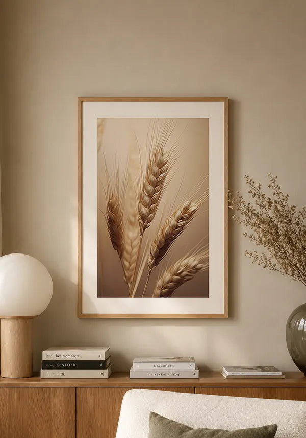Quadro Decorativo Trigo Seco II com Borda