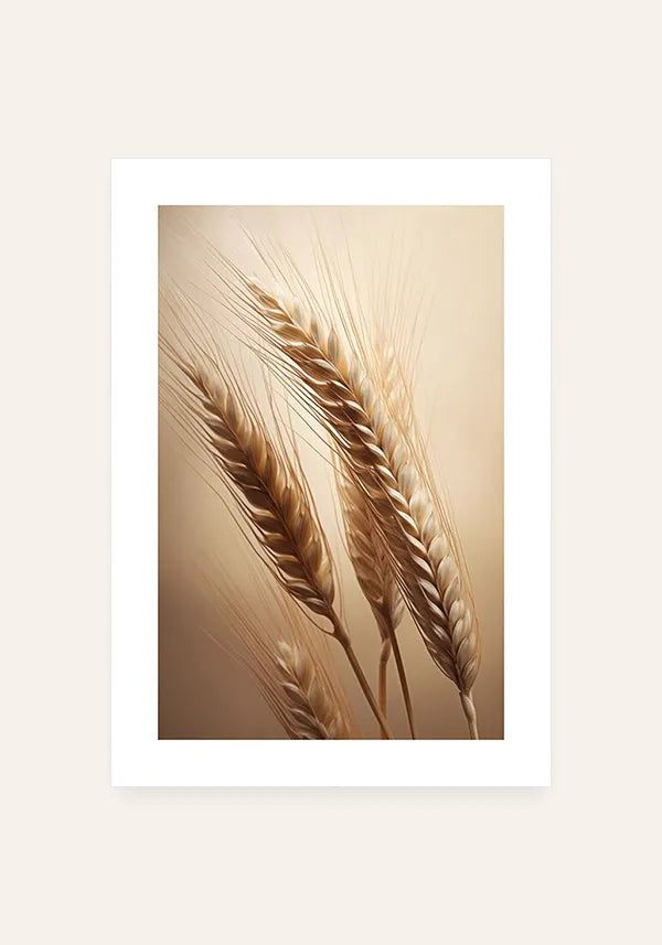 Quadro Decorativo Trigo Seco IV com Borda