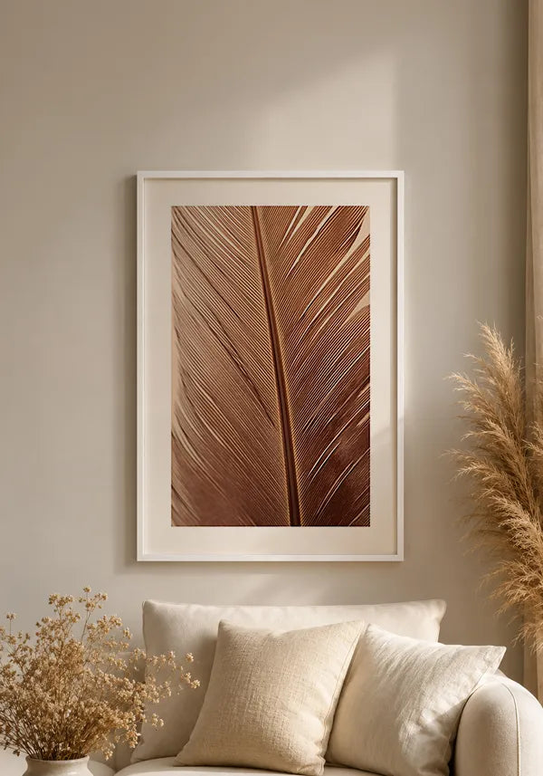 Quadro Pena em Cobre I com Borda