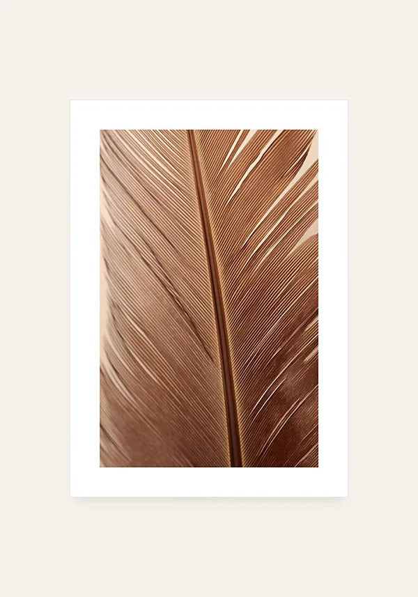 Quadro Pena em Cobre I com Borda