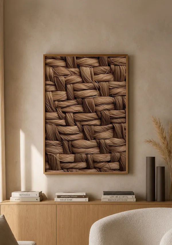 Quadro Sisal Rústico Close-up