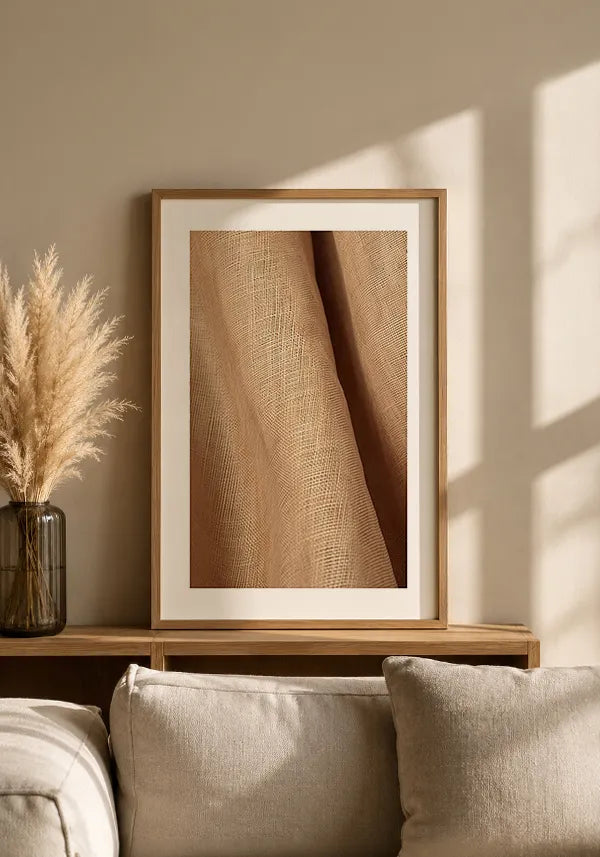 Quadro Tecido Ondulado II com Borda
