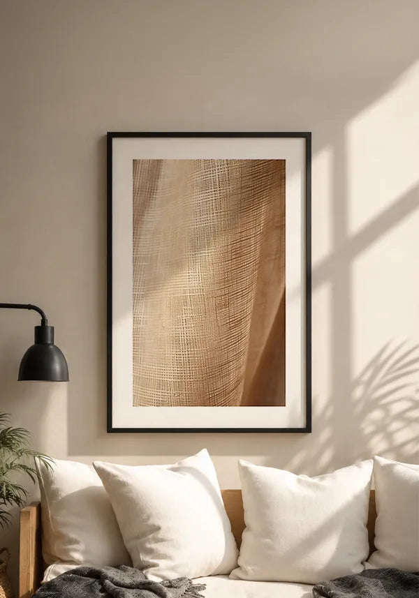 Quadro Tecido Ondulado III com Borda