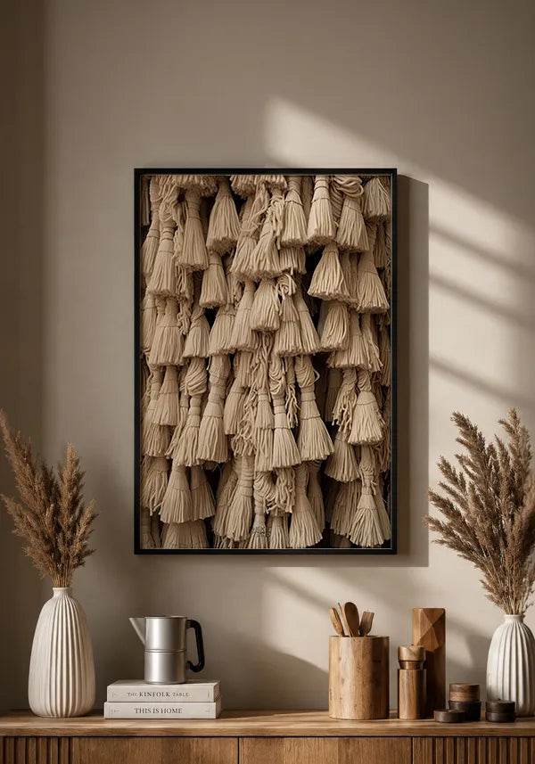 Quadro Tassel Macramê Natural I