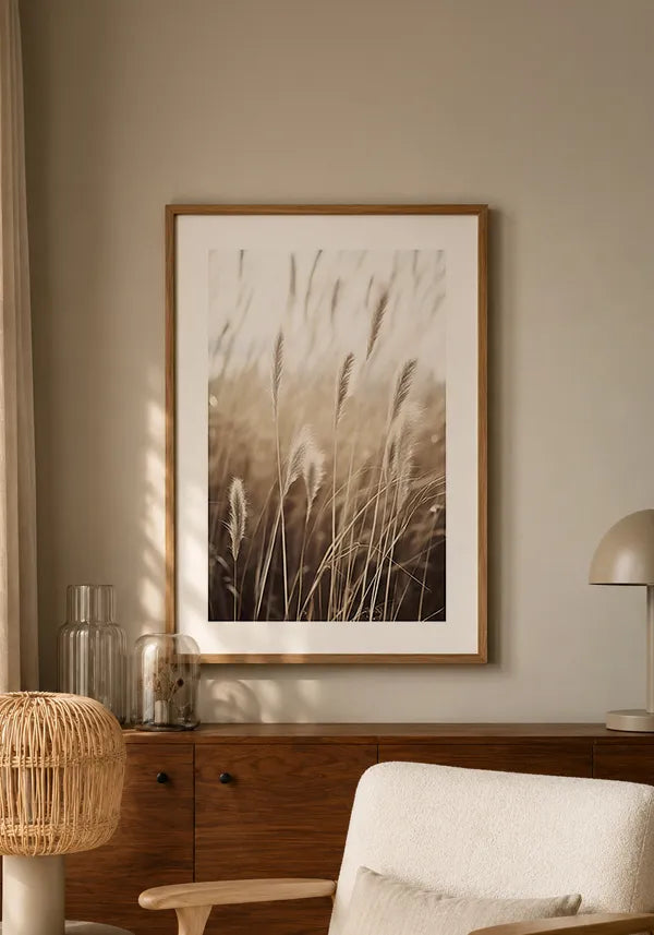 Quadro Juncos no Campo I com Borda