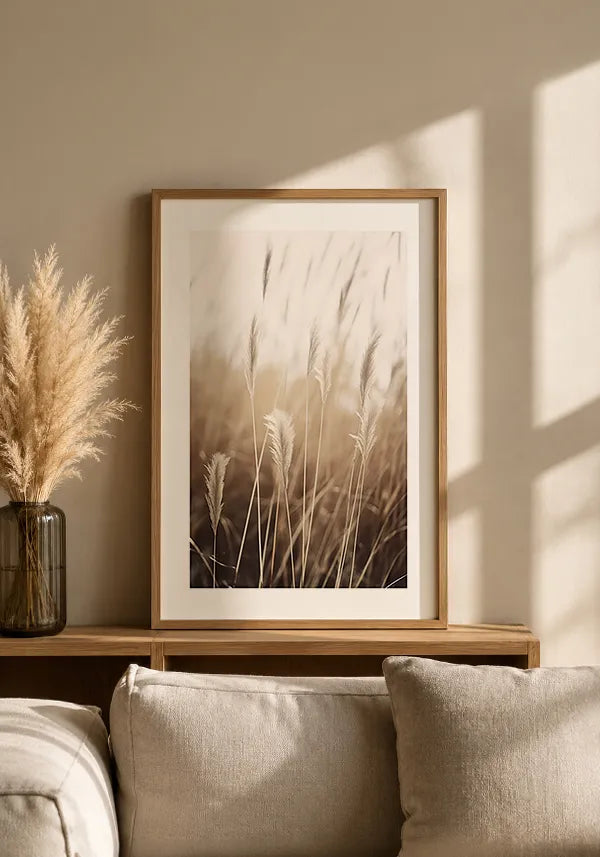 Quadro Juncos no Campo II com Borda