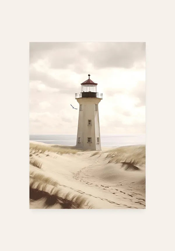 Quadro Farol na Praia