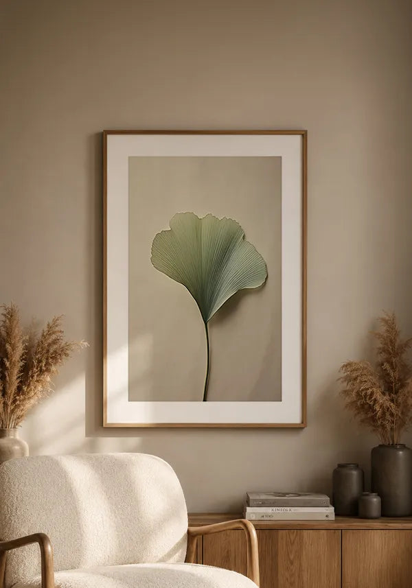Quadro Ginkgo Biloba I com Borda