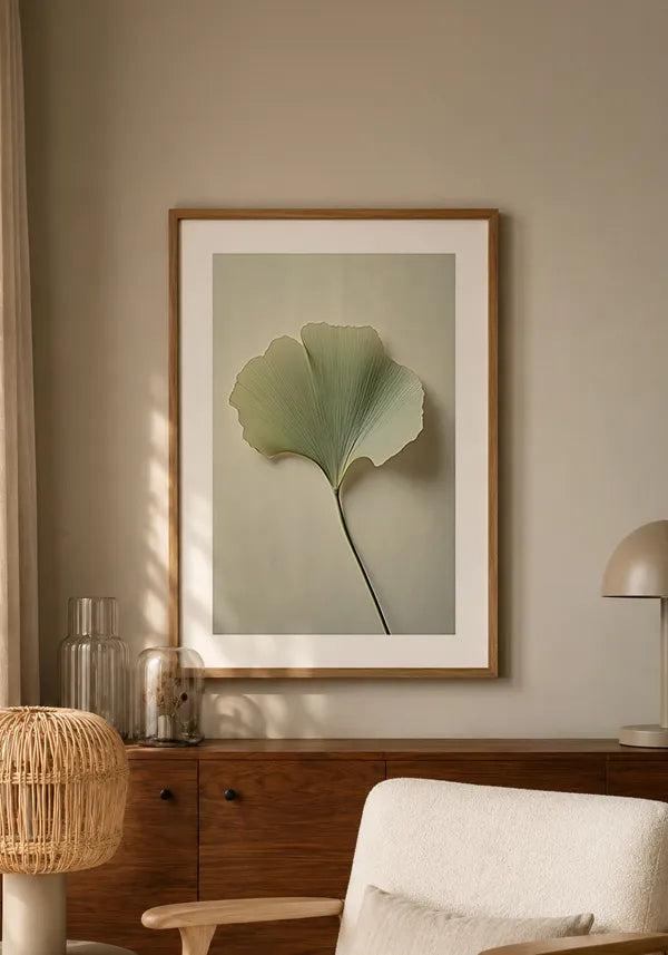 Quadro Ginkgo Biloba II com Borda