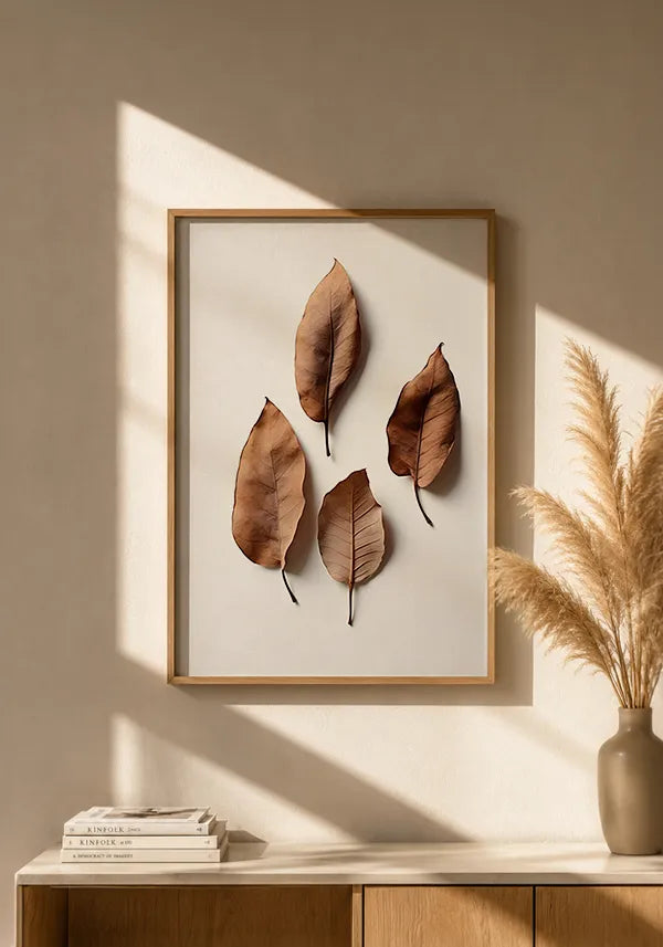Quadro Folhas Marrom II