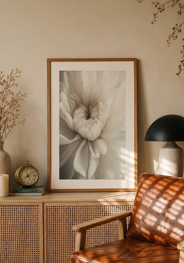 Quadro Flor Branca Delicada I com Borda