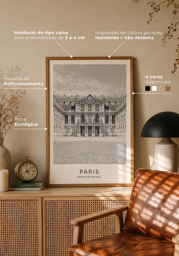 Quadro Palácio de Versailles no ambiente