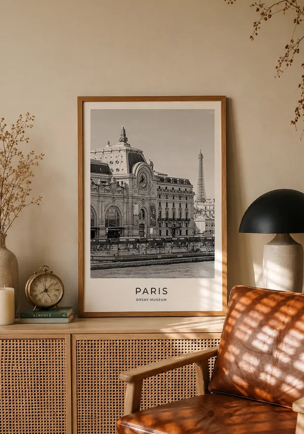 Quadro Decorativo de Paris Museu de Orsay no ambiente