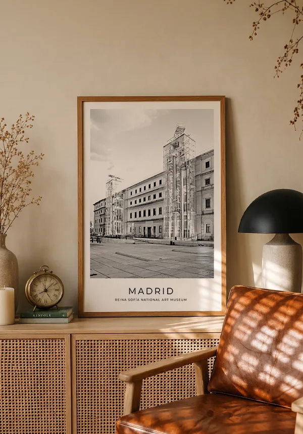 Quadro Madri Fotografia Museu Rainha Sofia no ambiente