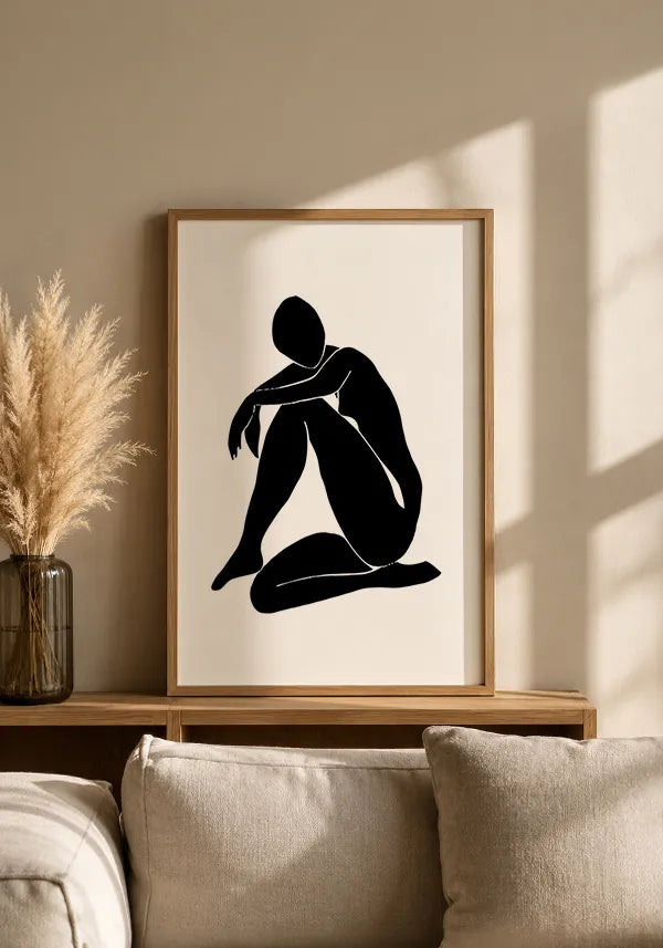 Quadro Matisse Inspired Art Silhuetas em Preto II