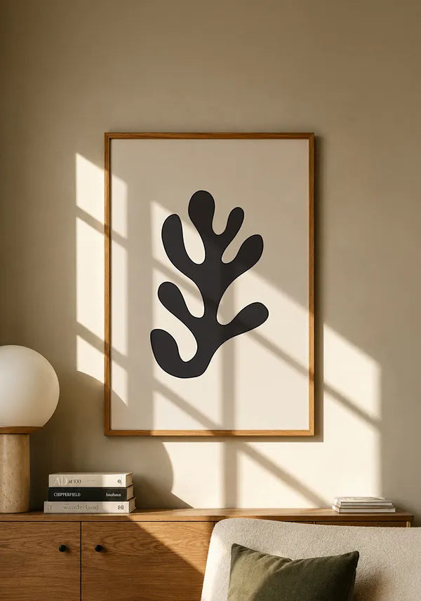 Quadro Matisse Inspired Art Folha Abstrata 2