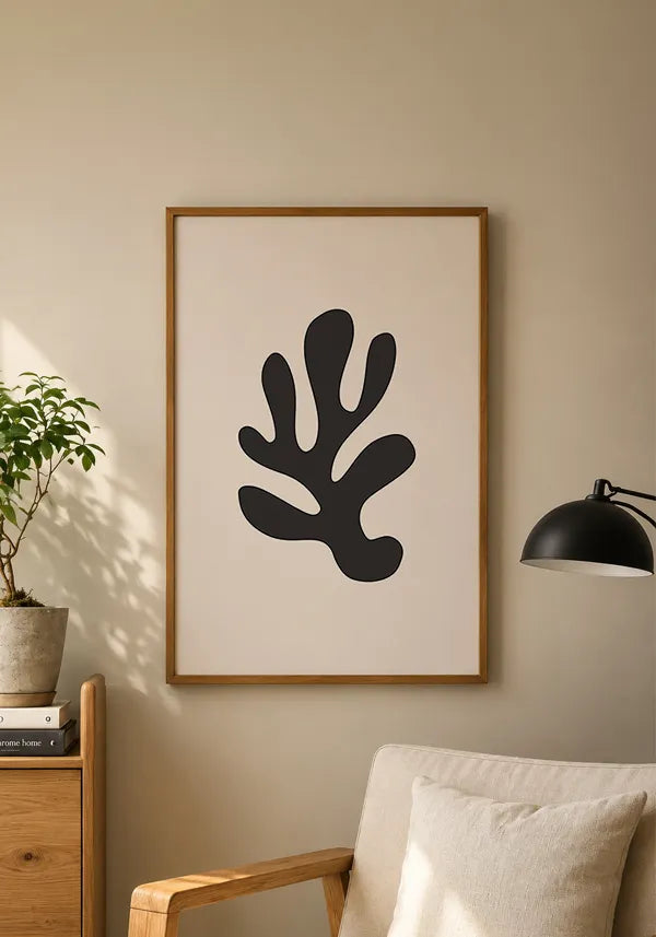 Quadro Matisse Inspired Art Folha Abstrata 9